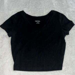 Black crop top